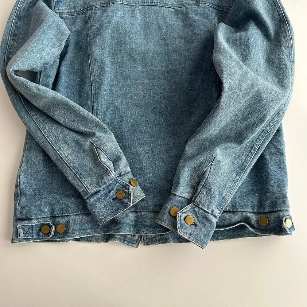Big Yank Sportabouts VTG 80s Buffalo‎ Plaid Flannel Lined Trucker Jean Jacket XL